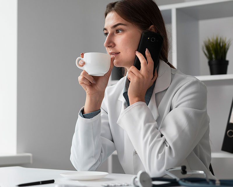 doctor-enjoying-coffee-cup